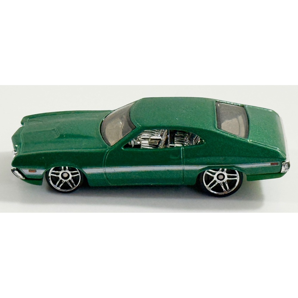 Hot Wheels '72 Ford Gran Torino Sport Fast & Furious 1/64 Green Muscle‎